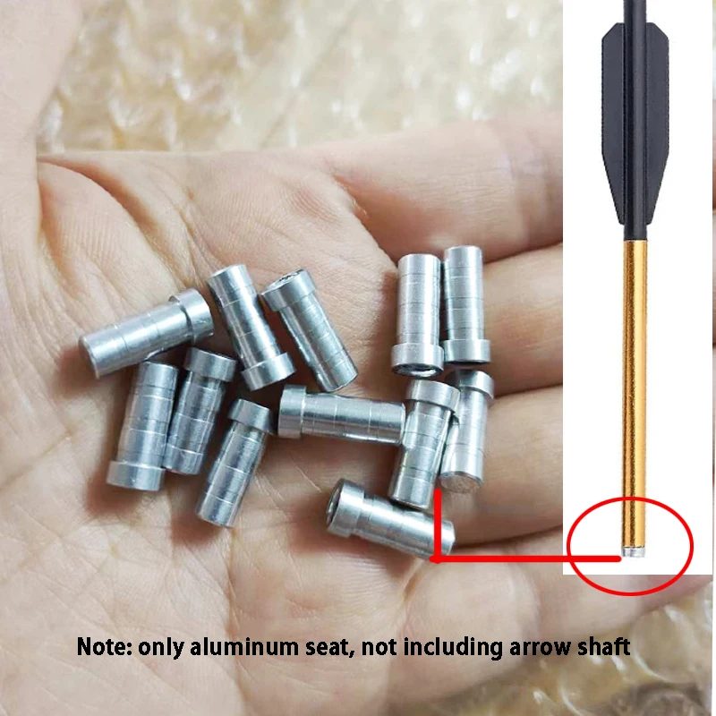 50 stücke Bogenschießen Aluminium Einsätze für O.D.6mm ICH. D.5mm von Aluminium Pfeil welle Jagd Zubehör