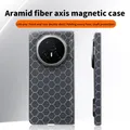 Custodia MagSafe autentica in fibra aramidica per Honor Magic V3: copertura leggera opaca con design