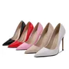 12cm rote High Heels Damenmode spitze schlanke Absätze große Größe 46 Damenschuhe Hochzeits schuhe Braut Zapatos de Mujer