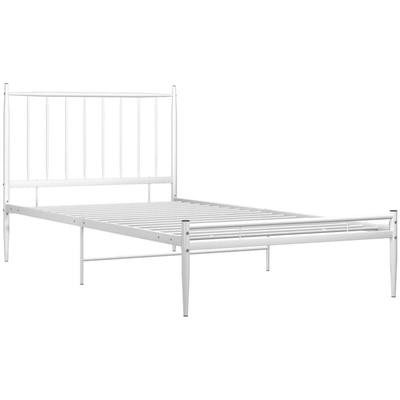 Bett Weiß Metall 100x200 cm Vidaxl Image