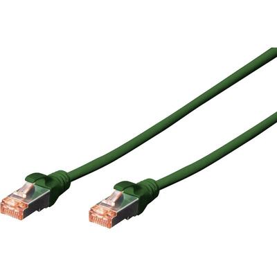 Digitus DK-1644-010/G RJ45 Netzwerkkabel, Patchkabel CAT 6 S/FTP 1.00 m Grün Halogenfrei, verdrillte