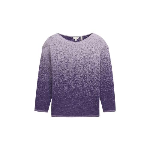 TOM TAILOR Damen Plus - Strickpullover mit Farbverlauf, lila, Farbverlauf / Dip-Dye, Gr. 48