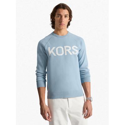 Michael Kors KORS Stretch Knit Sweater Blue XL