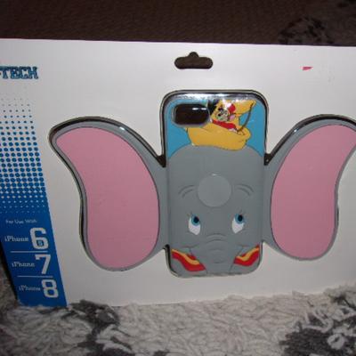 Disney Cell Phones & Accessories | Disney Parks D-Tech Dumbo Iphone 6s 7 8 Cell Phone Case | Color: Gray/Pink | Size: Os