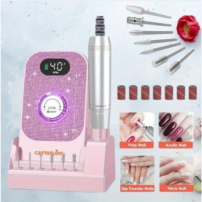 TEMU Portable File 40000rpm Rechargeable & For Remove Gel Polish