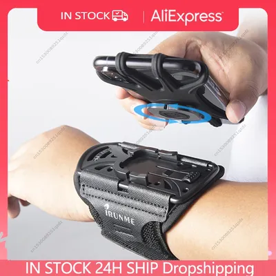 Running Sport Armbands For iPhone 15 14 13 12 11 Pro Max 14 Plus Samsung S23 Ultra 360 Rotatable Wristband Phone Holder