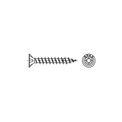 Universalschraube 4,5 x 25 mm Senkkopf Kreuzschlitz z Vollgewinde S-Spitze wirox A3J 1000 Stk - Spax Image