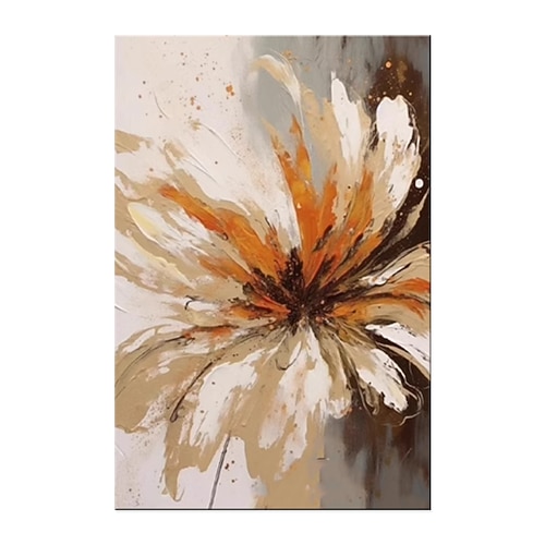 handgefertigte Ölgemälde Leinwand Wandkunst Dekoration moderne abstrakte Blumen für Wohnkultur gerollt rahmenloses ungedehntes Gemälde Image