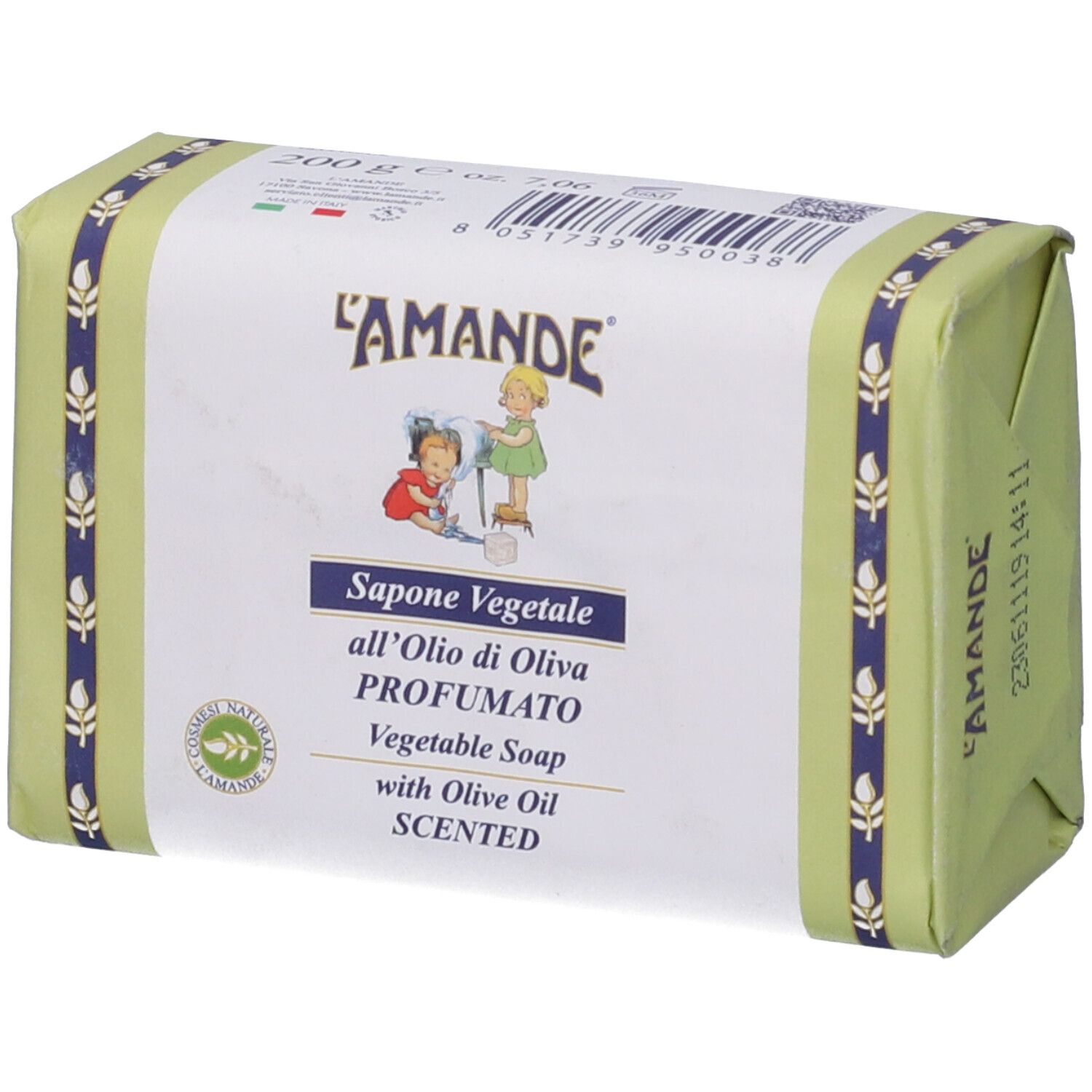 L'Amande Marseille Sapone Vegetale Olio Oliva 200 G g