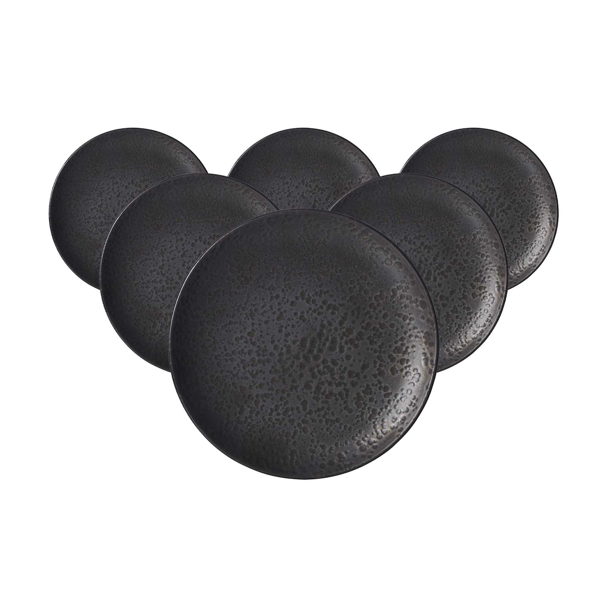 Ritzenhoff & Breker Kitwe Dessertteller ø 20 cm schwarz 6er Set - DS Image