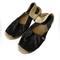 Coach Shoes | Coach Rayanne Sling Flat Espadrille Black Flat Slip On Slides Women