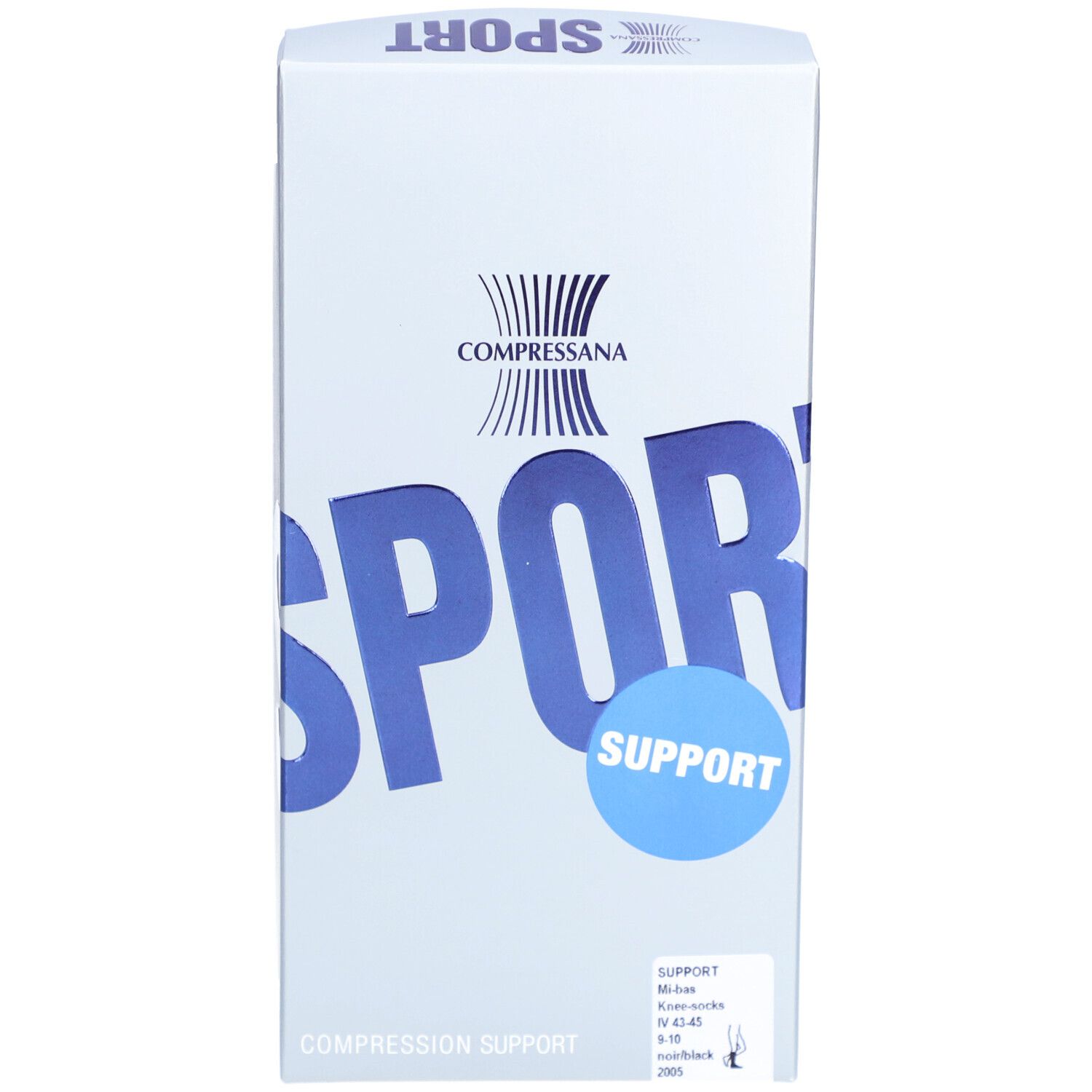 Compressana Sport Kniestrumpf Coolmax Gr.4 schwarz 2 St TODO Image