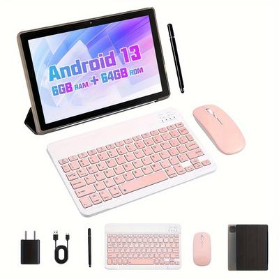 TEMU Aeezo Tablet , , , .10.1- Tablet, 13 Tablet, Cpu, 6 (2+4)gb , 64gb Rom, 800x1280 Hd, 5000mah Battery, ()