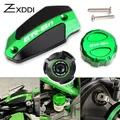 Per Kawasaki ER-6N ER-6F ER6N ER6F Moto Anteriore Posteriore Serbatoio del Fluido Dei Freni Copertura Tappo di Riempimento Olio Motore Protezione Accessori
