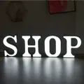 18CM 3D Led Lettera Luce Alfabeto luminoso Decorazione della casa Numero Luce del partito Batteria Decorazione di nozze romantica Nave di goccia