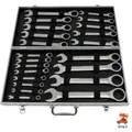 Set di chiavi a cricchetto da 22 pezzi Set di chiavi combinate da 6-32mm, chiavi a cricchetto