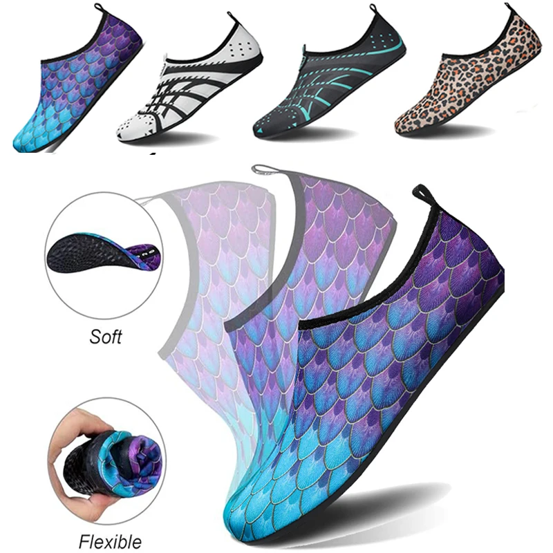 Tauchen Schuhe Frauen Aqua Schuhe Männer Strand Schwimmen Wasser Sport Socken Barfuß Sneaker Fitness Tanz Schwimmen Surfen Schnorcheln Schuh Image