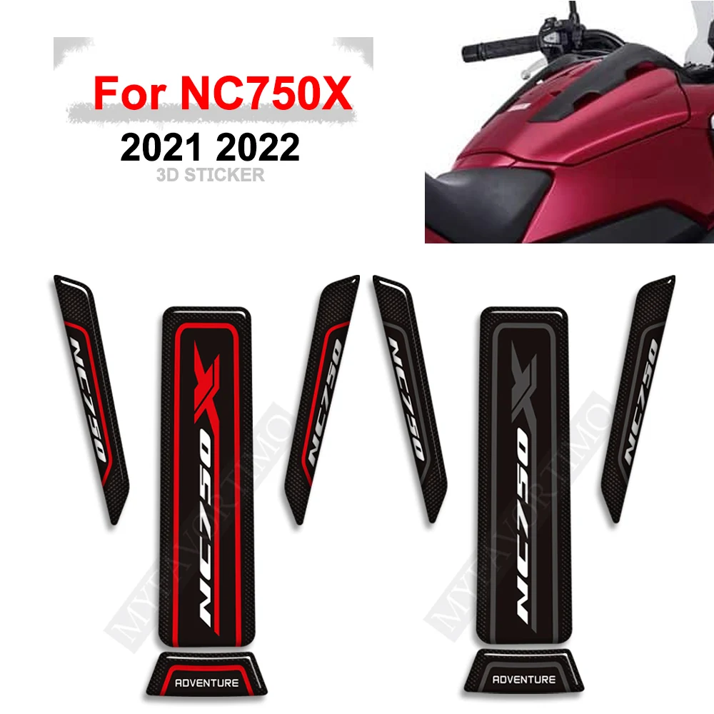 Für honda nc 750 x nc750x nc750x Motorrad Heizöl Tank Pad Schutz Aufkleber Aufkleber Kit 2021 2022 ﻿ Image