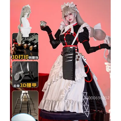 Zenless Zone Zero/zzz Spiel Cosplay Alexa ndrina Dienst mädchen Cosplay Kostüm Erwachsenen Kostüm Frauen Halloween Rollenspiel Outfit Image