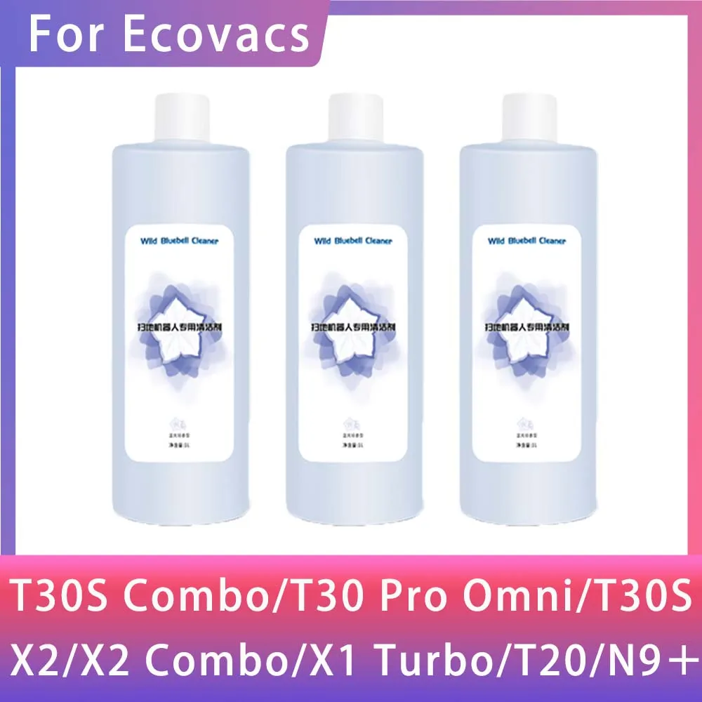 Reinigungsflüssigkeit für Ecovacs Deebot T30S Combo/T30 Pro Omni/T30S/X2 Combo/X1 Turbo/T20/T10 OMNI/N9+ Teile 1L Reinigungslösung Image