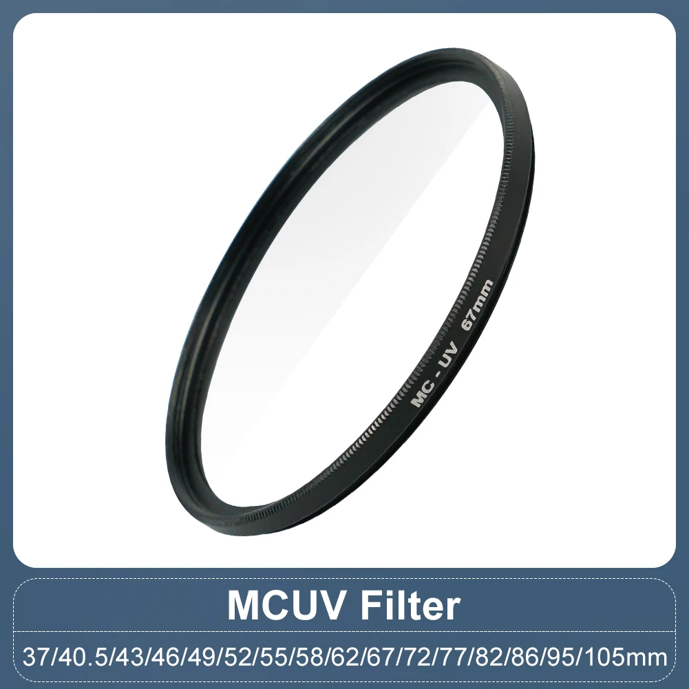 MC UV-Filter-Objektivschutz 37 mm 40,5 mm 43 mm 46 mm 49 mm 52 mm 55 mm 58 mm 62 mm 67 mm 72 mm 77 82 86 95 105 Fuji Sony CanonUV-Filter Image