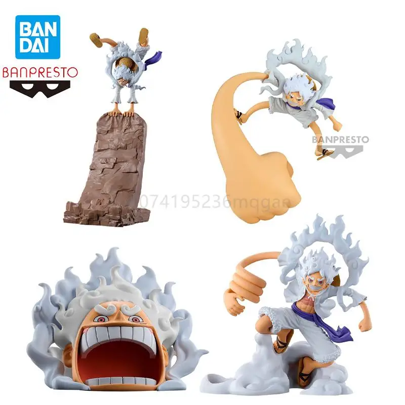 Auf Lager Bandai One Piece Monkey D. Luffy 5Th Getriebe Stift Halter Halterung Lagerung Box Anime Action-figuren Modell Spielzeug Geschenk Original Image