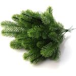 Lot de 30 branches de sapin artificielles - Guirlande de bricolage - Décoration de Noël ou de jardin