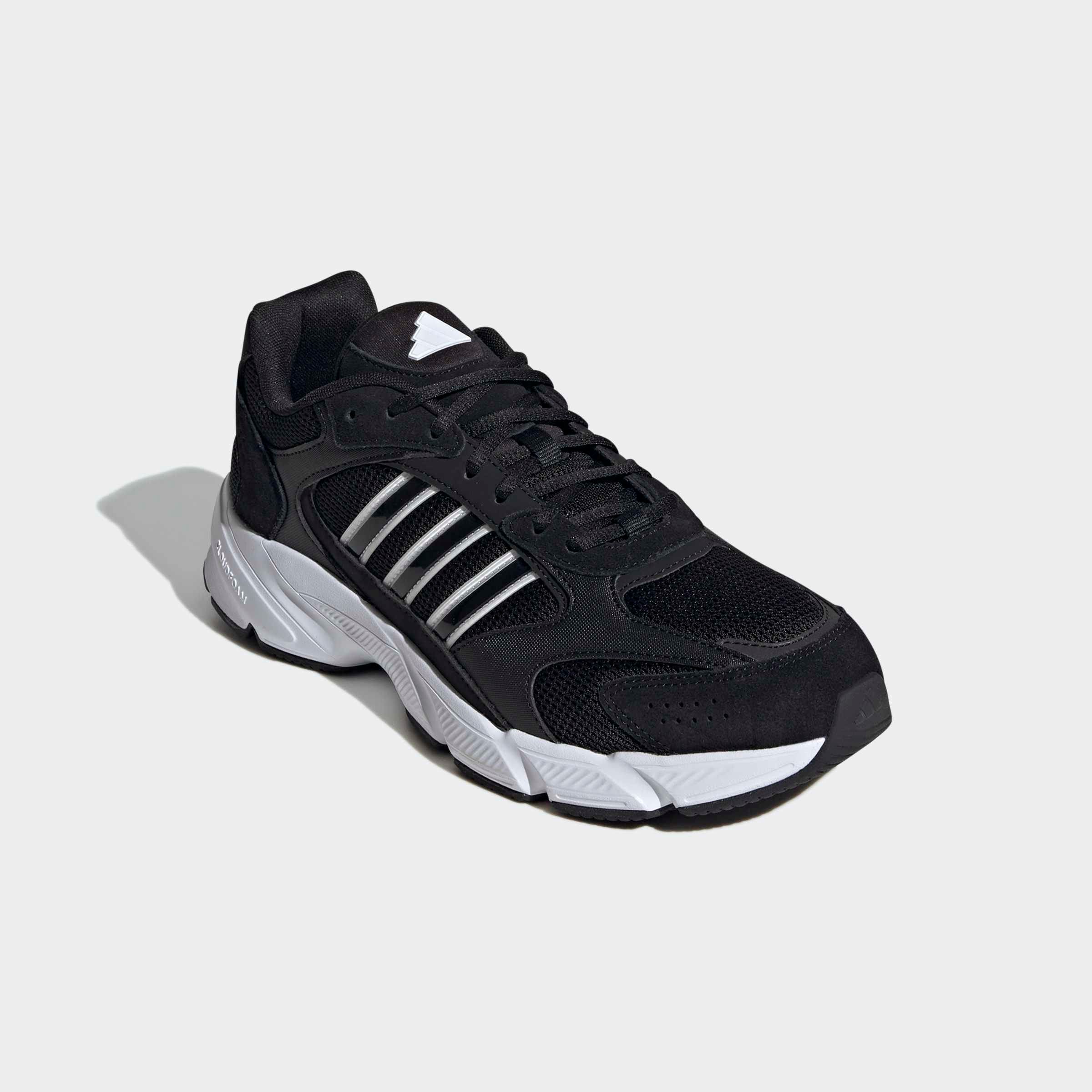 Sneaker ADIDAS SPORTSWEAR "CRAZYCHAOS 2000", Herren, Gr. 48, schwarz-weiß (core schwarz, cloud weiß, core schwarz), Leder, Synthetik, Textil, Schuhe Sneaker, inspiriert vom Design des adidas RESPONSE CL