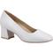 Hush Puppies Alicia Court Shoe Leather WoMens Ivory Heels - Size UK 7 | Hush Puppies Sale | Discount Designer Brands