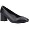 Hush Puppies Anna Wide Leather WoMens Black Heels - Size UK 8 | Hush Puppies Sale | Discount Designer Brands