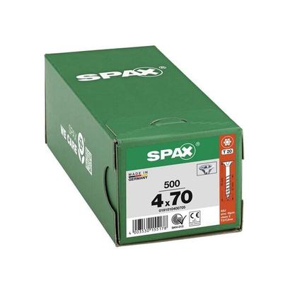 SPAX Universalschrauben T20 Senkkopf WIROX 4 x 70 mm 500 Stück