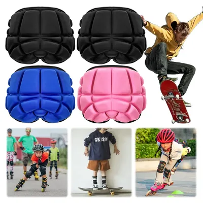 Kids Protective Gear For Roller Skating Accessories 3D Protection Butt Tailbone Kids Hips Pads