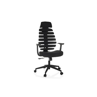 Bürostuhl / Drehstuhl ERGO LINE ECO Stoff schwarz hjh OFFICE Image