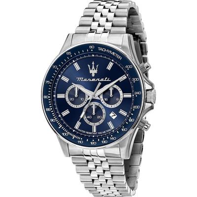 Maserati Chronograph Edelstahl, Aluminium blau, silber Herren Image