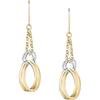 CHRIST - Ohrhänger 585er Gelbgold, 585er Weißgold Ohrringe 1 ct Damen (478.99 € / 1 ct)