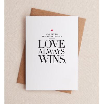 1-800-Flowers Everyday Gift Delivery Love Always Wins Wedding Greeting Card
