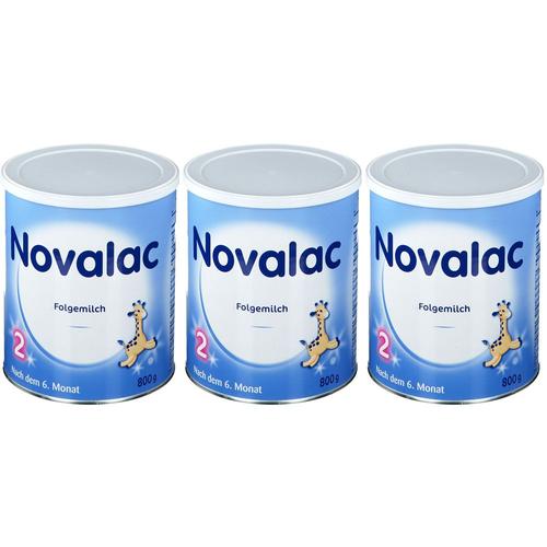 3x Novalac 2 Folge-Milchnahrung Pulver 3x800 g