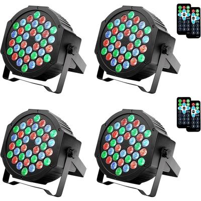 36 LED Par Lights Stage Lights with Sound Activated Remote Control & DMX Control