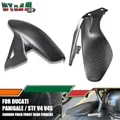 Per DUCATI Panigale/Streetfighter V4 V4S 2018-2023 2024 Parafango anteriore in fibra di carbonio Parafango posteriore Parafanghi Kit carenatura moto