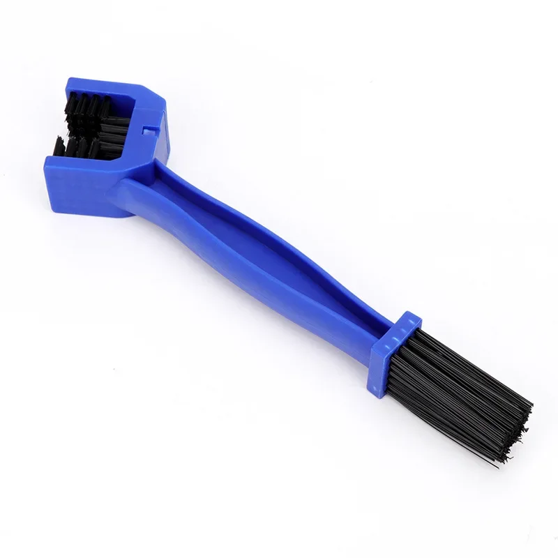 Detergente per spazzole per catene per moto Spazzola per bici in plastica per bici Spazzola per moto per ciclismo Pulito per catene Strumento per la pulizia esterna per la cura della strada