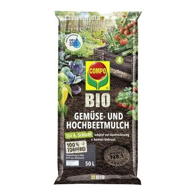 Bio Gemüse- und Hochbeetmulch torffrei 50l - Compo