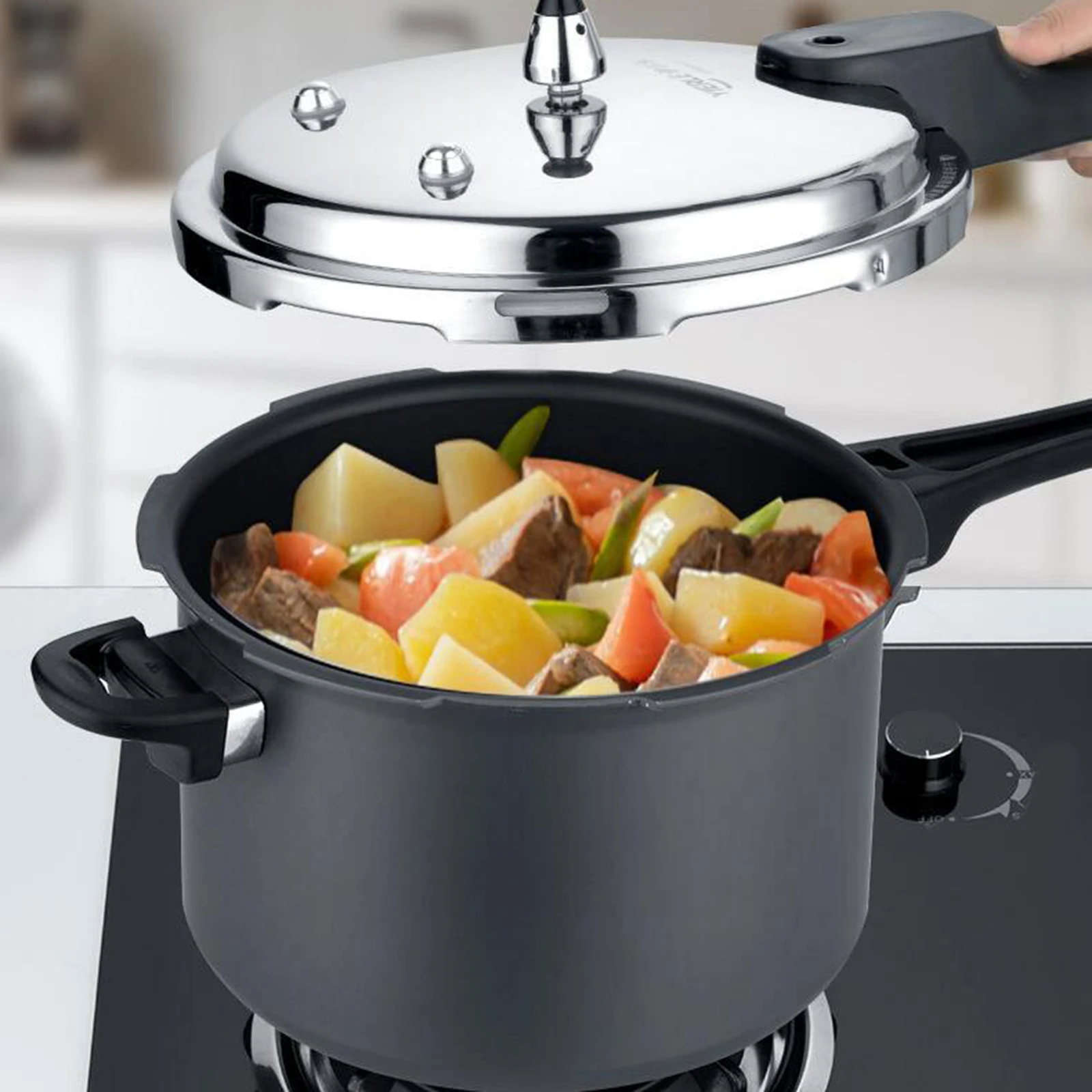 3l Schnell kochtopf Küchen kochgeschirr Multifunktions 80kpa Sofort kochtopf explosions geschützter Schnell kochtopf zum Kochen Image