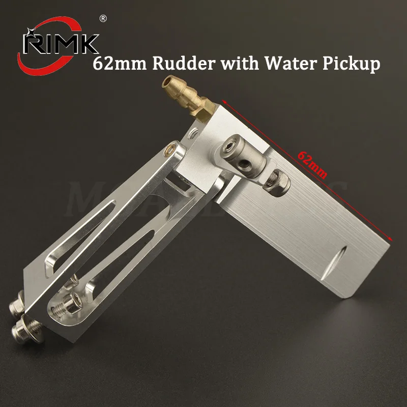 1pc RC Boot 62mm Aluminium Legierung Ruder mit Wasser Pickup für RC Elektrische Boot Länge ca. 60-80cm DIY Zubehör Image