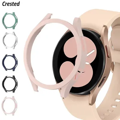 Abdeckung für Samsung Galaxy Watch 4 Hülle 40 mm 44 mm Zubehör Rundum-Schutz-PC-Stoßstange Galaxy Watch 4 Classic 42 mm 46 mm