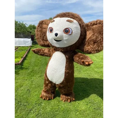 Neu 2m aufblasbare Cheburashka Kostüm schöne große Ohren Affen Kostüm für Erwachsene Cosplay Image