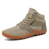 Warme Plüsch-Schneestiefel für Herren, große Größe 38–47, Winter-Stiefeletten, rutschfeste Outdoor-Wanderschuhe, wasserdichte, winddichte Herren-Turnschuhe