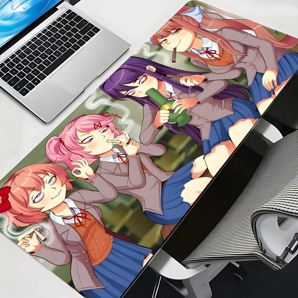 DDLC D-Doki L-Literature Mousepad Mause Pad Mouses Rug Office Accessories Desk Mat Mousepad Keyboard Gaming Pc Mats Large Carpet Image