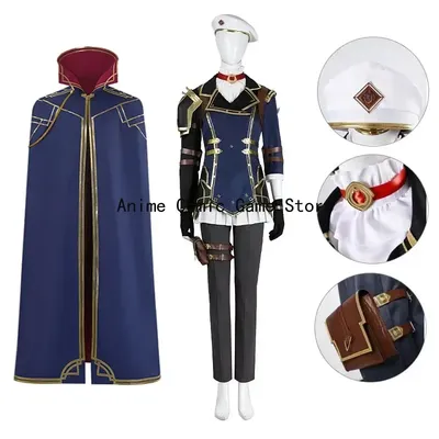 Auf Lager XS-XL Caitlyn Kirraman Cosplay Kostüm Perücke Anime Lol Arcane Caitlyn Cosplay Umhang Halloween Party Outfits für Frauen Image