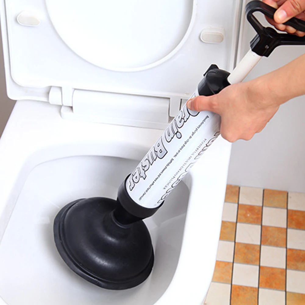 Toiletten kolben Hochdruck-Toiletten luft kolben mit 2 Saugnäpfen Toiletten kolben Werkzeug pumpe Toiletten kolben für Badezimmer