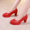 Kleine Größe 32–43, flach, rot, silberfarben, weiß, Hochzeitsschuhe für Damen, Frühling 2022, dicke